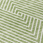 Machine Washable Indoor/ Outdoor Modern Geo Chantille Rug