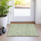 Machine Washable Indoor/ Outdoor Modern Geo Chantille Rug
