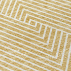 Machine Washable Indoor/ Outdoor Modern Geo Chantille Rug