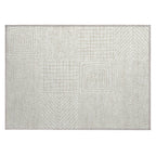 Machine Washable Indoor/ Outdoor Modern Mosaic Chantille Rug