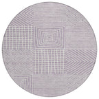 Machine Washable Indoor/ Outdoor Modern Mosaic Chantille Rug