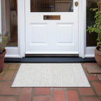 Machine Washable Indoor/ Outdoor Modern Mosaic Chantille Rug