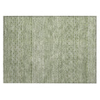 Machine Washable Indoor/ Outdoor Modern Stripes Chantille Rug
