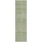 Machine Washable Indoor/ Outdoor Modern Stripes Chantille Rug