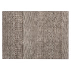 Machine Washable Indoor/ Outdoor Modern Stripes Chantille Rug