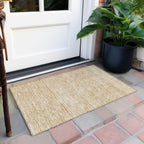 Machine Washable Indoor/ Outdoor Modern Stripes Chantille Rug