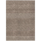 Machine Washable Indoor/ Outdoor Modern Stripes Chantille Rug