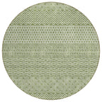 Machine Washable Indoor/ Outdoor Modern Stripes Chantille Rug