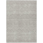 Machine Washable Indoor/ Outdoor Modern Stripes Chantille Rug