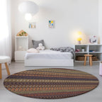 Machine Washable Indoor/ Outdoor Moroccan Stripes Chantille Rug