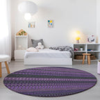 Machine Washable Indoor/ Outdoor Moroccan Stripes Chantille Rug