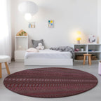 Machine Washable Indoor/ Outdoor Moroccan Stripes Chantille Rug