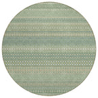 Machine Washable Indoor/ Outdoor Moroccan Stripes Chantille Rug