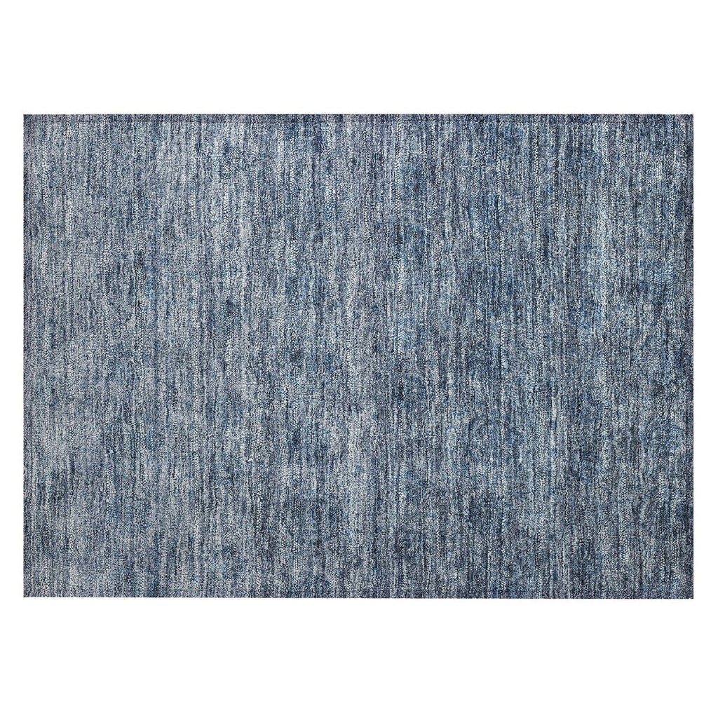 Machine Washable Indoor/ Outdoor Ombre Damask Chantille Rug
