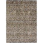 Machine Washable Indoor/ Outdoor Ombre Damask Chantille Rug