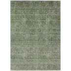 Machine Washable Indoor/ Outdoor Ombre Damask Chantille Rug