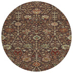 Machine Washable Indoor/ Outdoor Traditional Kashan Chantille Rug