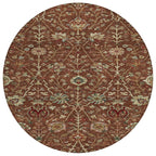 Machine Washable Indoor/ Outdoor Traditional Kashan Chantille Rug