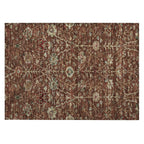 Machine Washable Indoor/ Outdoor Traditional Kashan Chantille Rug