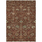 Machine Washable Indoor/ Outdoor Traditional Kashan Chantille Rug