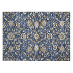 Machine Washable Indoor/ Outdoor Traditional KashanChantille Rug