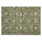 Machine Washable Indoor/ Outdoor Traditional KashanChantille Rug
