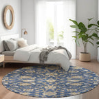 Machine Washable Indoor/ Outdoor Traditional KashanChantille Rug