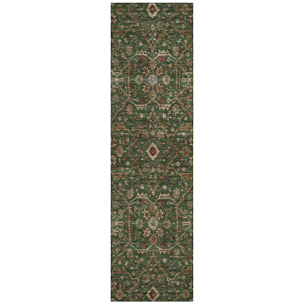 Machine Washable Indoor/ Outdoor Traditional Persian Chantille Rug
