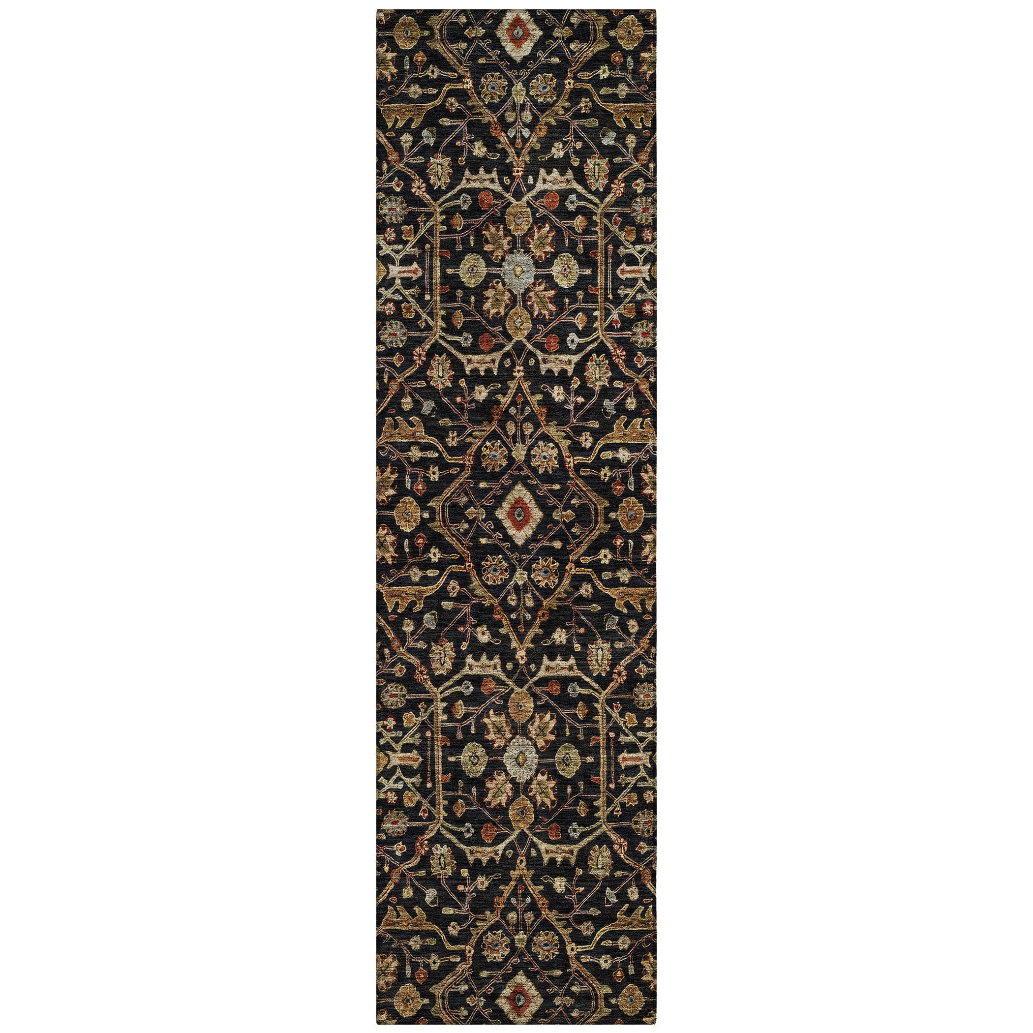 Machine Washable Indoor/ Outdoor Traditional Persian Chantille Rug