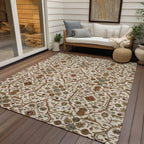 Machine Washable Indoor/ Outdoor Traditional Persian Chantille Rug
