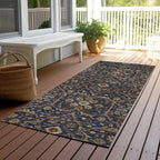 Machine Washable Indoor/ Outdoor Traditional Persian Chantille Rug