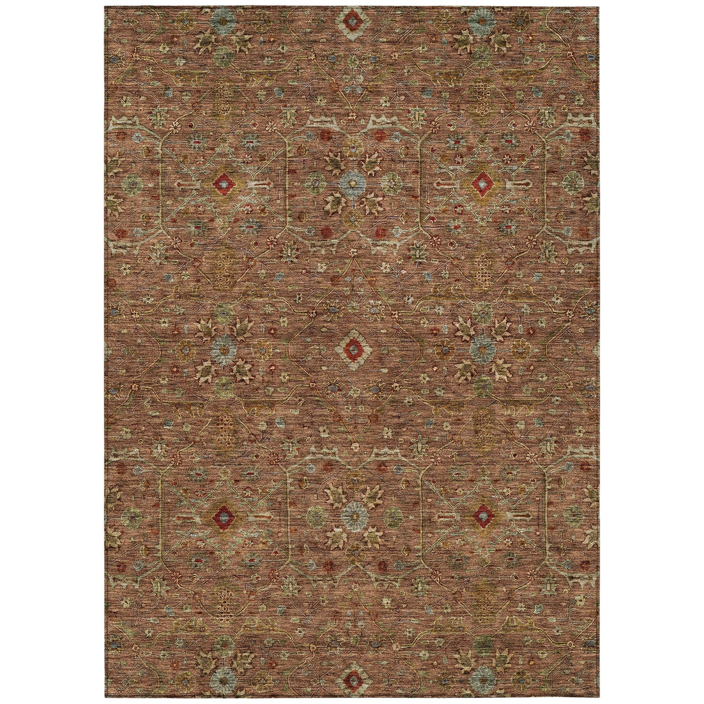 Machine Washable Indoor/ Outdoor Traditional Persian Chantille Rug