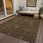 Machine Washable Indoor/ Outdoor Traditional Persian Chantille Rug