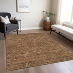 Machine Washable Indoor/ Outdoor Traditional Persian Chantille Rug