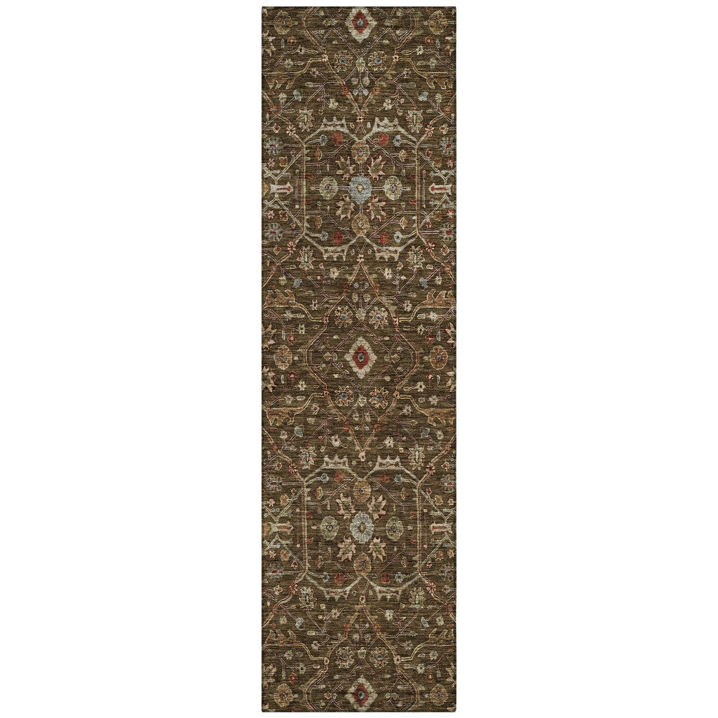 Machine Washable Indoor/ Outdoor Traditional Persian Chantille Rug
