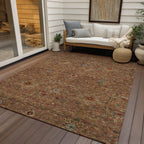 Machine Washable Indoor/ Outdoor Traditional Persian Chantille Rug
