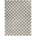 Mackie Checkered Shag Area Rug