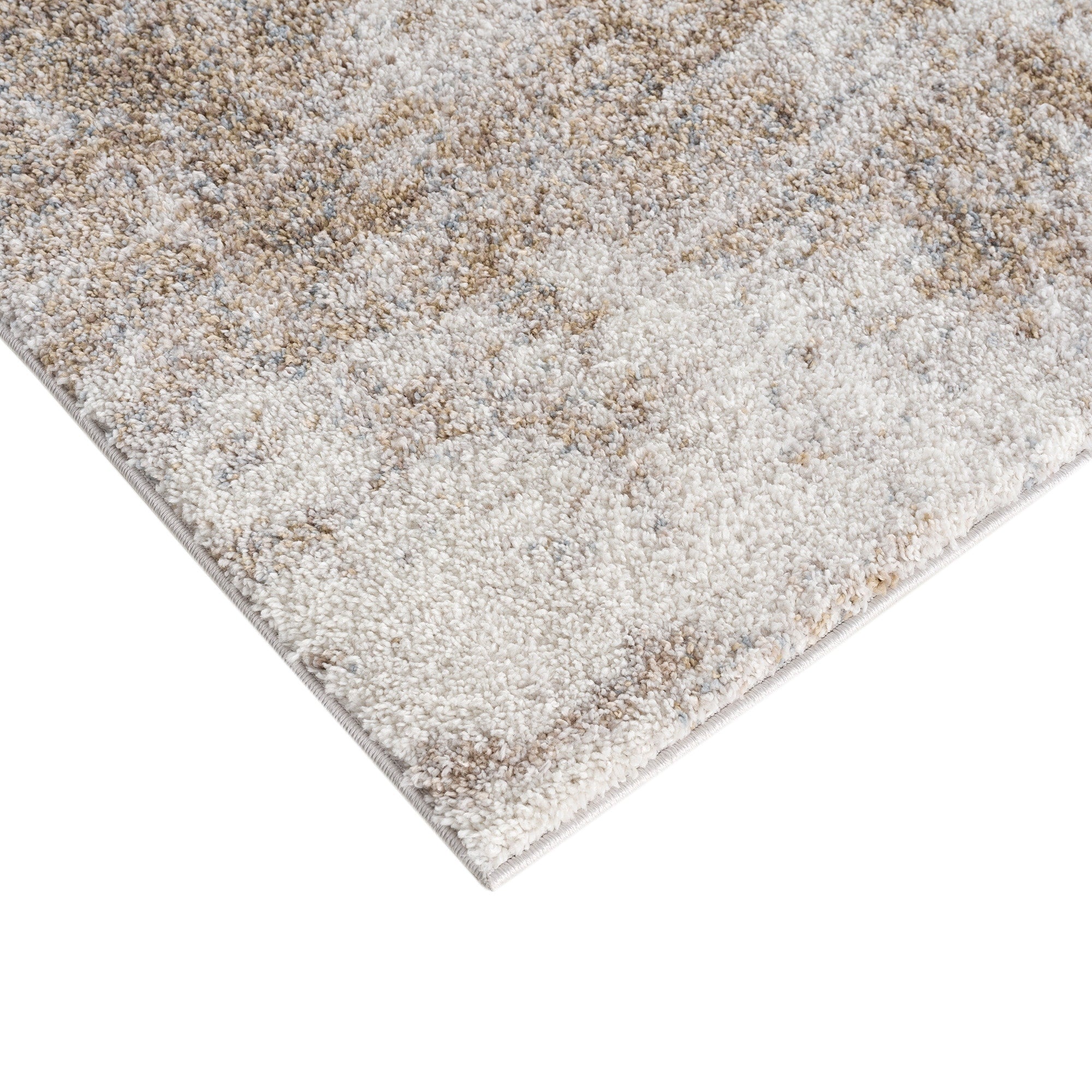 Madison Park Alexandria Grey/ Cream Cozy Shag Abstract Area Rug