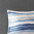 Madison Park Anchorage 8 Piece Printed Seersucker Comforter and Quilt Set Collection