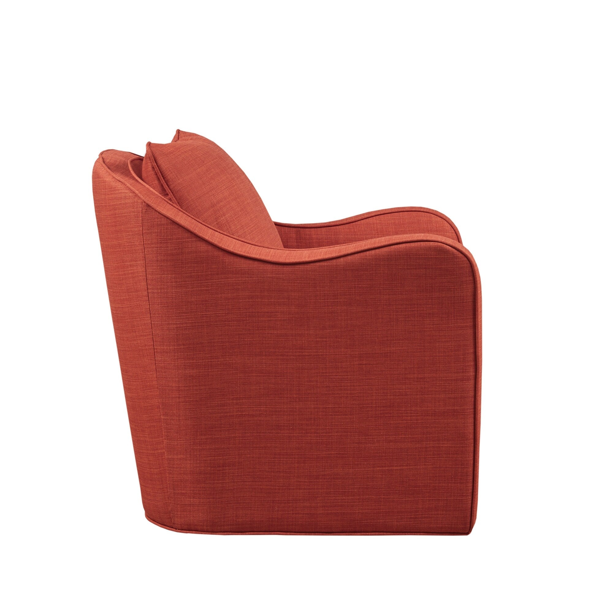 Madison Park Betty Upholstered Swivel Curved Armchair