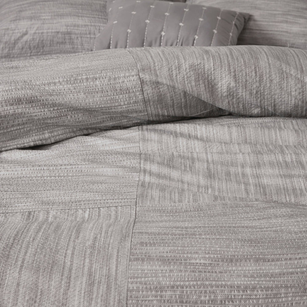 Madison Park Clayton 7 Piece Printed Seersucker Comforter Set