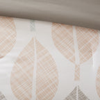 Madison Park Essentials Pelham Bay Coral/ Green Comforter Set with Cotton Bed Sheets