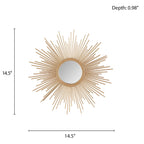 Madison Park Fiore Sunburst Wall Decor Mirror