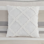 Madison Park Levi Blue/ Natural 5 Piece Jacquard Comforter Set