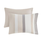 Madison Park Levi Blue/ Natural 5 Piece Jacquard Comforter Set