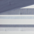 Madison Park Levi Blue/ Natural 5 Piece Jacquard Comforter Set