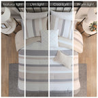 Madison Park Levi Blue/ Natural 5 Piece Jacquard Comforter Set