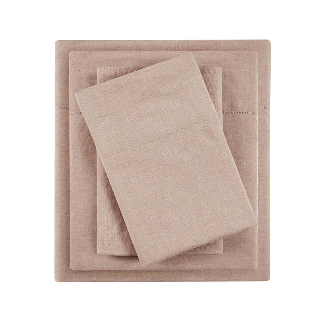 Madison Park Linen Blend 4PC Sheet Set