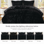 Madison Park Margot Back Print Long Fur Comforter Set