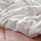 Madison Park Margot Back Print Long Fur Comforter Set
